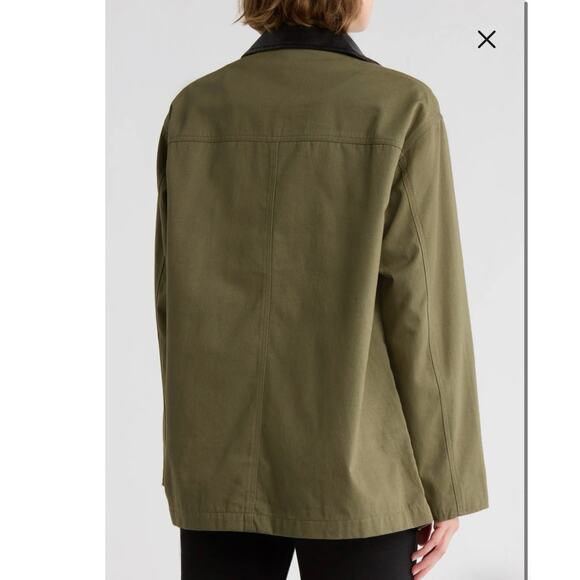 Rag & Bone NWT Light Olive Green Cassandra Chore Coat Barn Jacket, Size Medium - Picture 12 of 12
